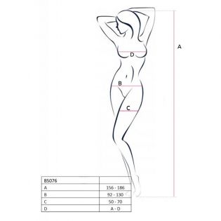 BS076R Bodystocking - Rouge
