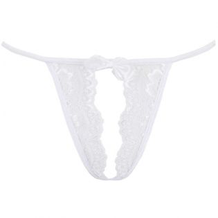 String ficelle ouvert blanc